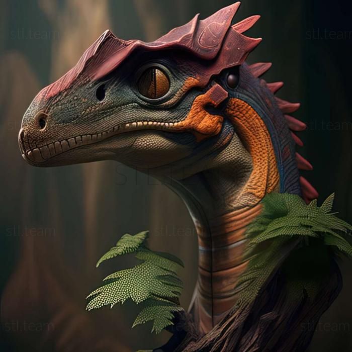 3D model Dilophosaurus (STL)